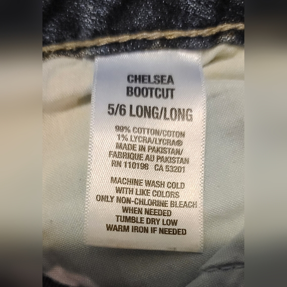 Aeropostale Blue Jeans Size 5/6 Long Chelsea Bootcut - Picture 3 of 4